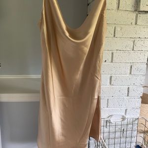 Champagne silk dress